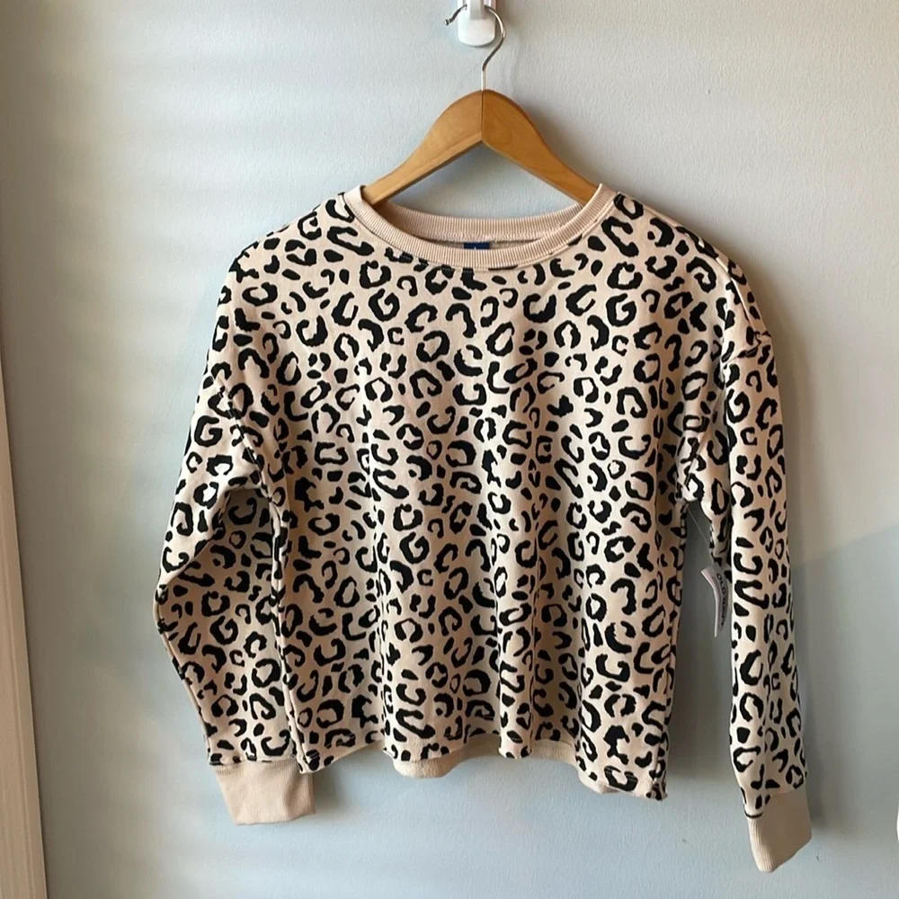 NWT Old Navy Girls Cheetah‎ Sweater
